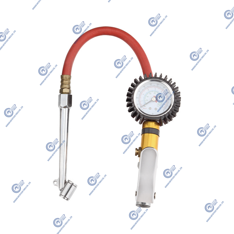 Inflator tayar TG-04 dengan tolok tekanan