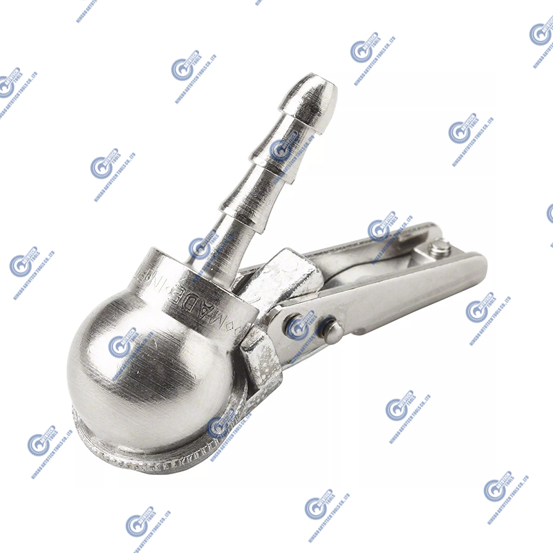 AC-06HD Standard Bore Ball Foot Air Chuck dengan Klip, 9mm Hose Barb