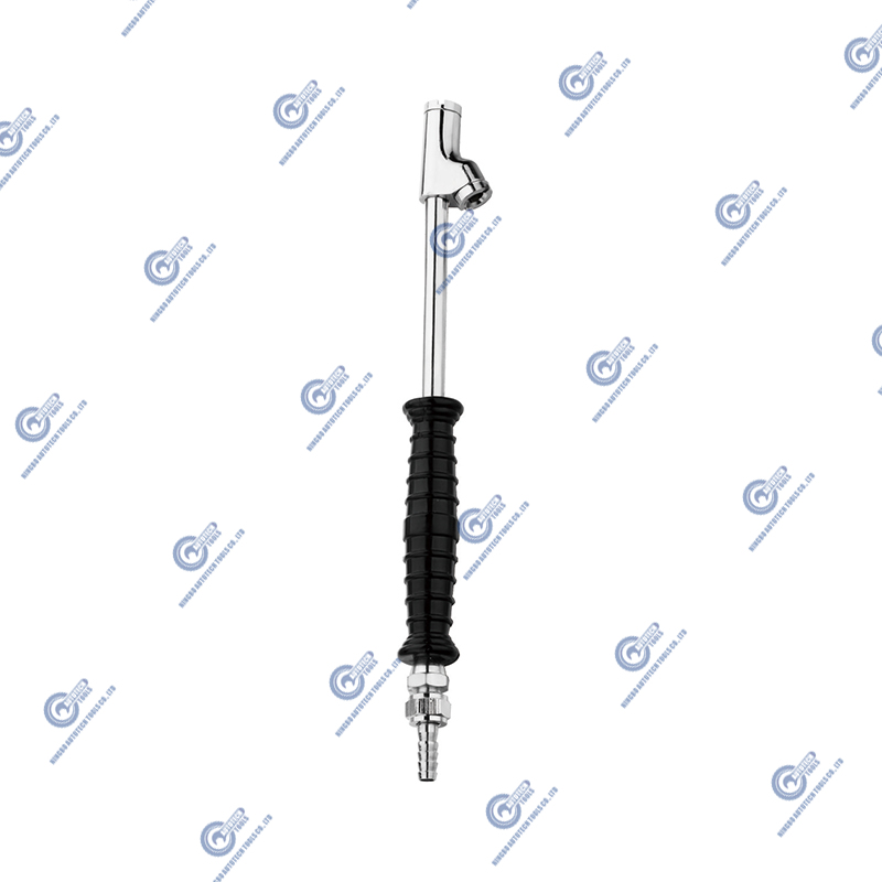 DC-12 Lurus Kaki Dual-Head Air Chuck Tire Tekanan Tolok, 1/4 