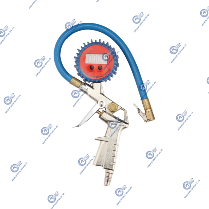 Inflator Tirus Digital TG-03D dengan tolok tekanan tayar yang tepat, 0-250 psi, 14 
